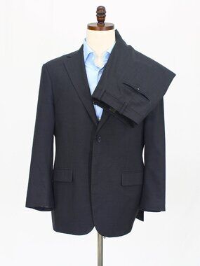 Bespoke 42S 36x29 Gray Full Suit 2-Button Solid R683